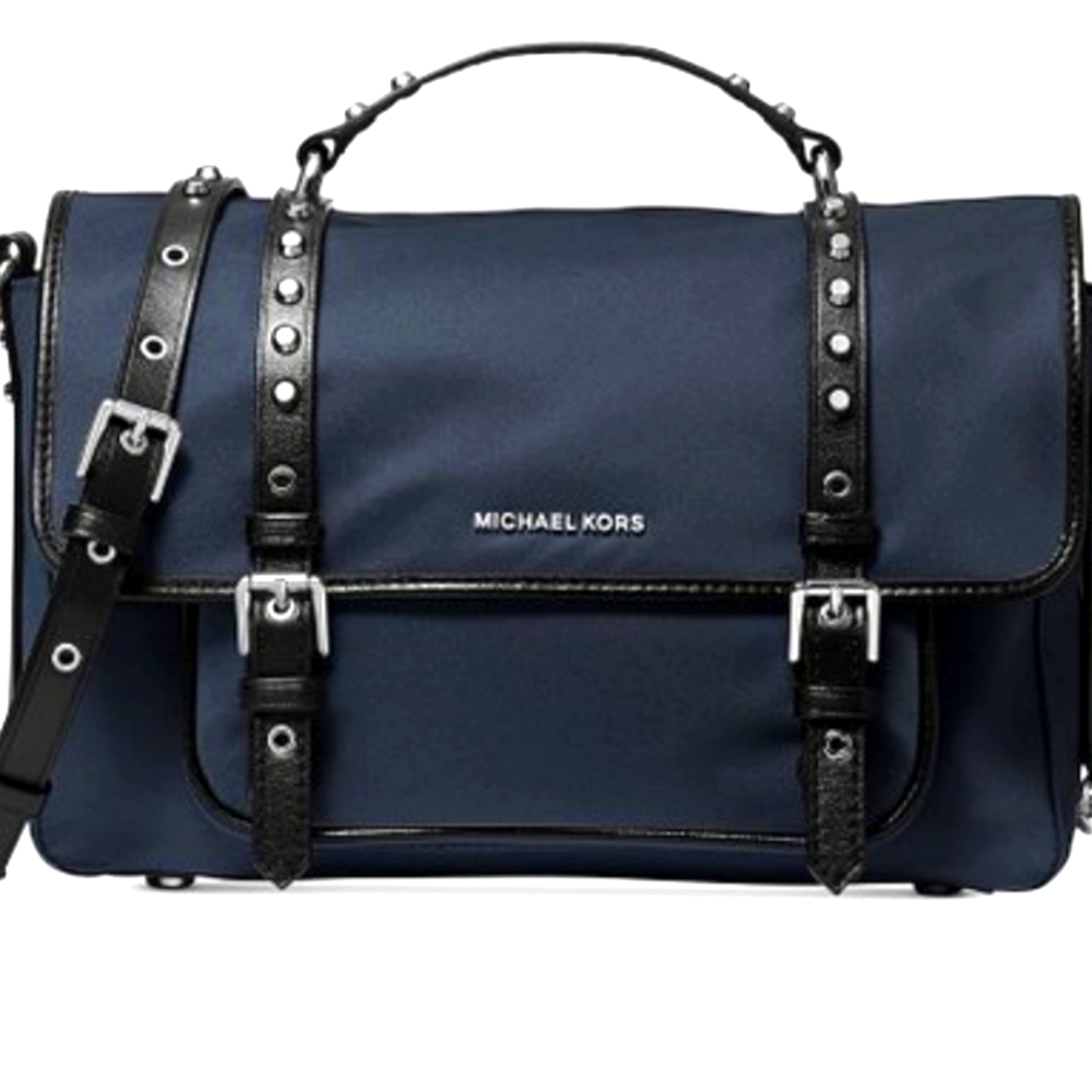 Michael kors Leila flap nylon messenger crossbody shoulder bag